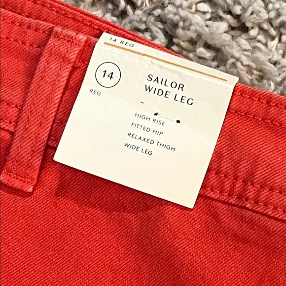 NWT Women's High-Rise Sailor Wide Leg Ankle Jeans - Picture 3 of 6